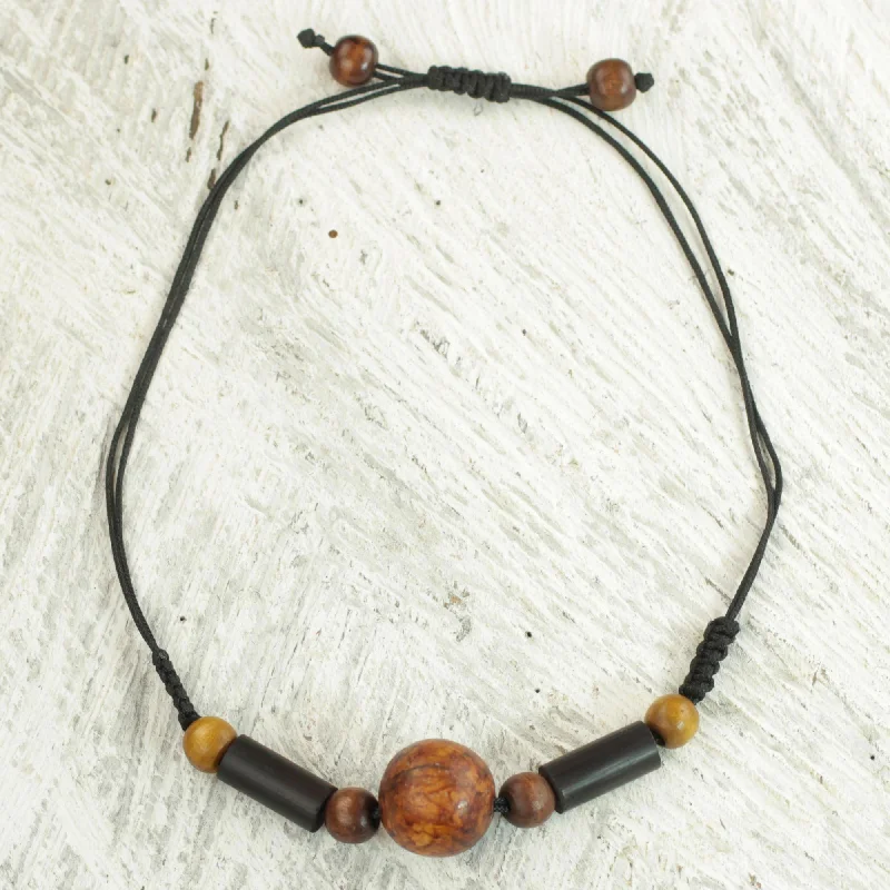 Luxury Jewelry At Budget-Friendly Prices – Grab Yours Now Round Might Sese Wood and Bamboo Cord Pendant Necklace from Ghana Luxury Jewelry At Budget-Friendly Prices – Grab Yours Now Round Might Sese Wood and Bamboo Cord Pendant Necklace from Ghana