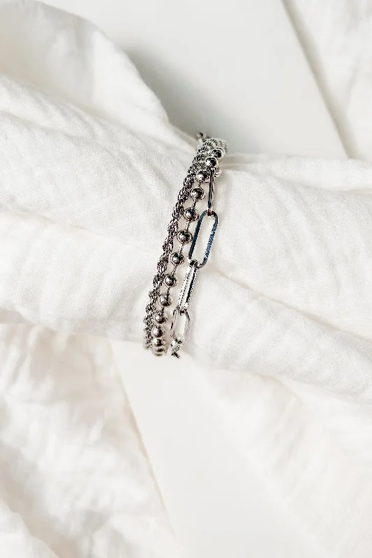 Must-Have Jewelry Pieces At Reduced Prices Shackled To You Layered Chain Bracelet (Silver) Must-Have Jewelry Pieces At Reduced Prices Shackled To You Layered Chain Bracelet (Silver)