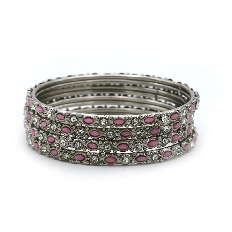 Holiday Jewelry Sale – Perfect Gifts At The Best Prices Silver Bangles & Bracelets for Women's - Pink Holiday Jewelry Sale – Perfect Gifts At The Best Prices Silver Bangles & Bracelets for Women's - Pink