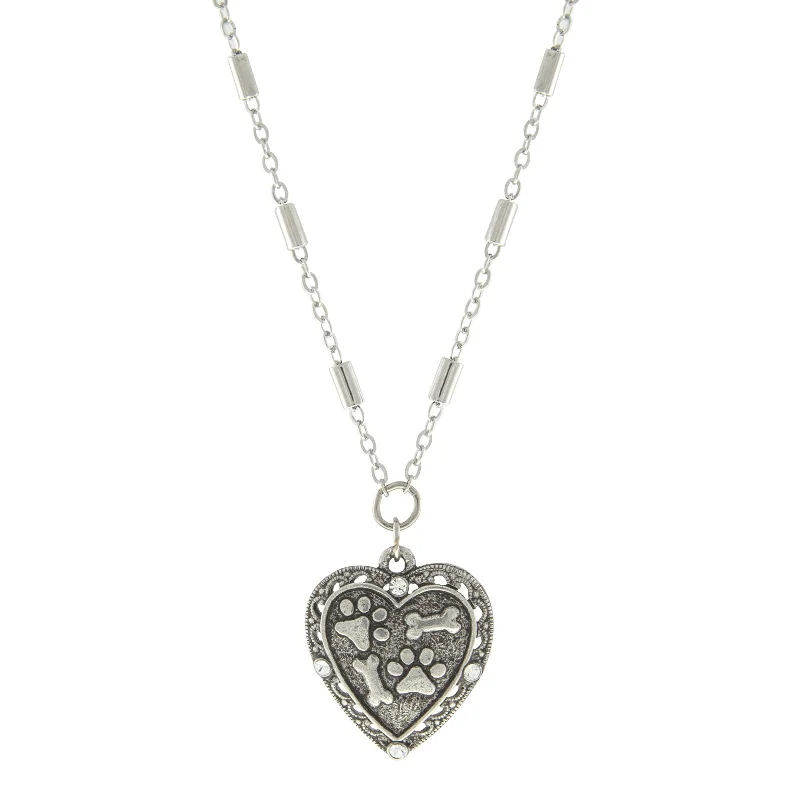Trendy And Classic Jewelry Now At Reduced Prices 1928 Jewelry® Silver Tone Heart Paw And Bones Necklace 16 Adj Trendy And Classic Jewelry Now At Reduced Prices 1928 Jewelry® Silver Tone Heart Paw And Bones Necklace 16 Adj