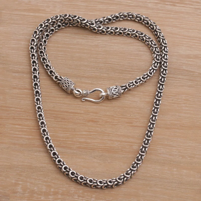 Unmissable Jewelry Discounts – Elevate Your Look For Less Sisik Charm Men's Handmade Sterling Silver Chain Necklace from Bali Unmissable Jewelry Discounts – Elevate Your Look For Less Sisik Charm Men's Handmade Sterling Silver Chain Necklace from Bali