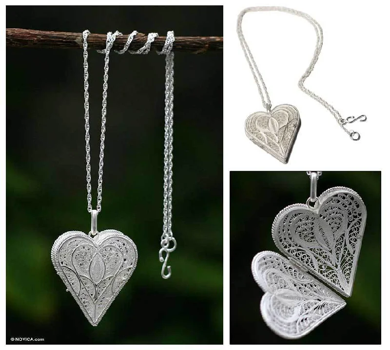 Trending Jewelry Styles Now At Limited-Time Discounts Sterling Silver Filigree Heart Locket Trending Jewelry Styles Now At Limited-Time Discounts Sterling Silver Filigree Heart Locket