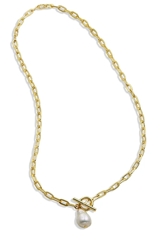 Elegant Jewelry Styles At Budget-Friendly Prices Vermeil Baroque Pearl Toggle