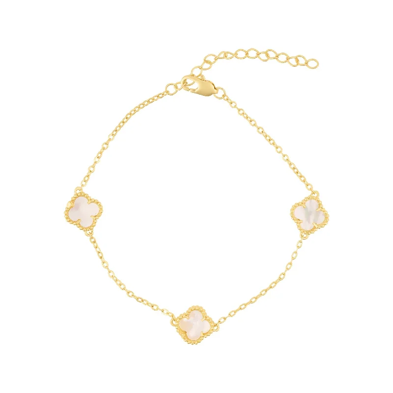 Exclusive Jewelry Discounts – Shop Now For Savings White Mother of Pearl Flower Station Bracelet gold Exclusive Jewelry Discounts – Shop Now For Savings White Mother of Pearl Flower Station Bracelet gold