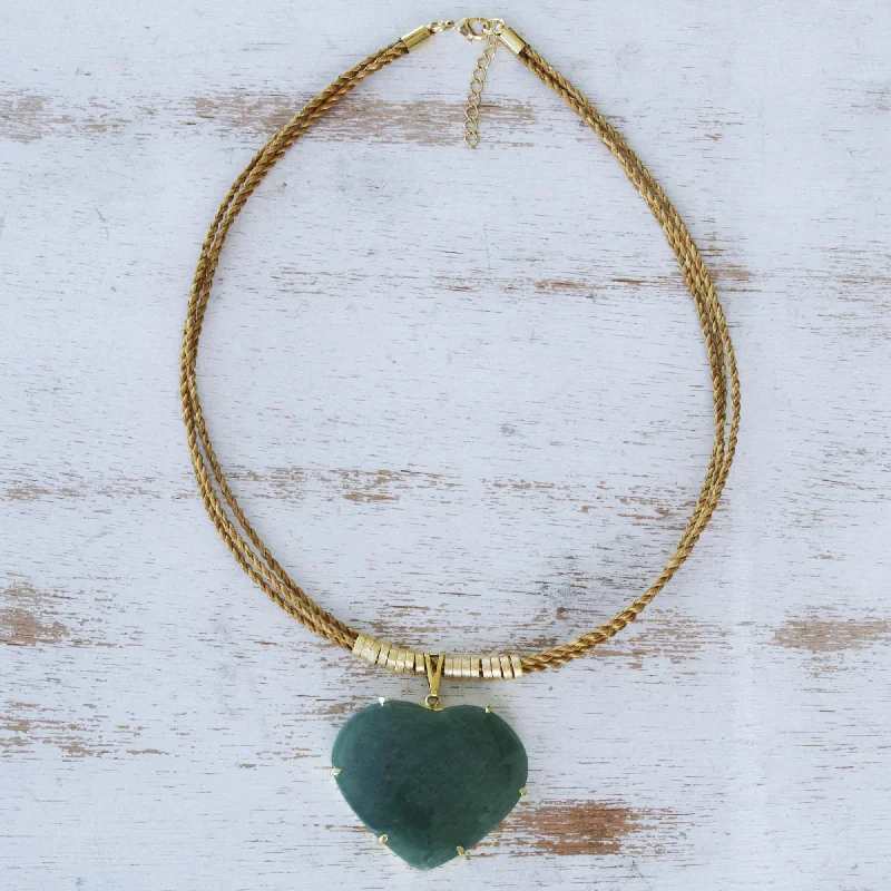 Premium Jewelry At Special Low Prices For A Limited Time Whole Heart Golden Grass Necklace with Green Quartz Premium Jewelry At Special Low Prices For A Limited Time Whole Heart Golden Grass Necklace with Green Quartz