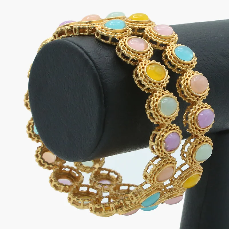 High-Quality Gemstone Jewelry For Special Occasions Women's Bangle