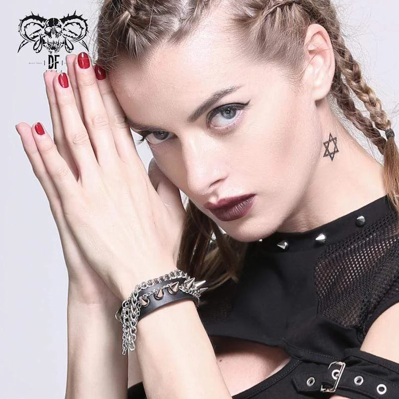 Special Sale On Handcrafted Jewelry – Shop Today Women's Gothic Punk Black Faux Leather Chain and Studs Wristbands Special Sale On Handcrafted Jewelry – Shop Today Women's Gothic Punk Black Faux Leather Chain and Studs Wristbands