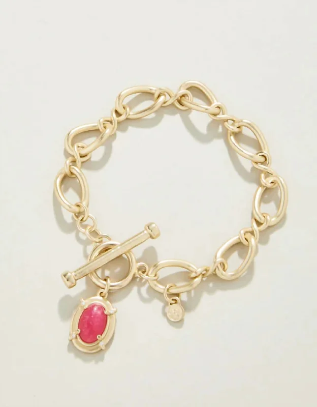 Women's Greta Toggle Bracelet In Pink