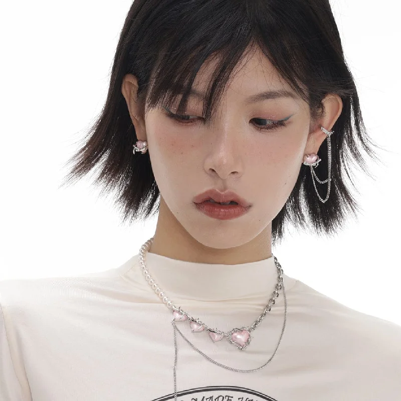 Personalized Jewelry Sale – Unique Gifts At Low Prices Women's Grunge Hearts Pearl Layered Necklace Personalized Jewelry Sale – Unique Gifts At Low Prices Women's Grunge Hearts Pearl Layered Necklace