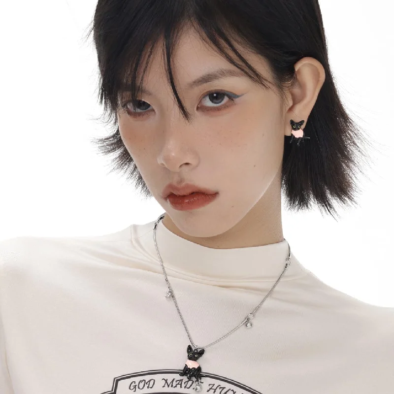 Unmissable Deals On Handmade Jewelry Collections Women's Grunge Pink Cat Bell Necklace Unmissable Deals On Handmade Jewelry Collections Women's Grunge Pink Cat Bell Necklace
