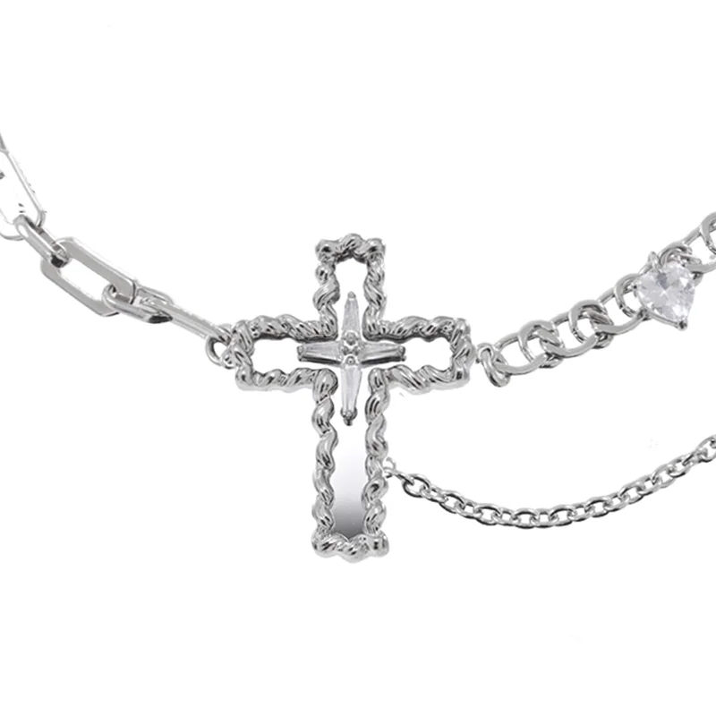 Chic And Stylish Jewelry At Discounted Prices Women's Punk Cross Chain Necklace