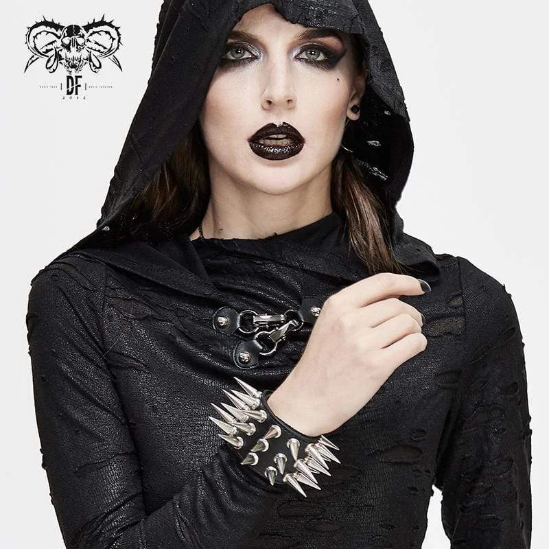 Exclusive Gemstone Jewelry At Special Prices Women's Punk Faux Leather Spike Studded Wide Wristband Exclusive Gemstone Jewelry At Special Prices Women's Punk Faux Leather Spike Studded Wide Wristband