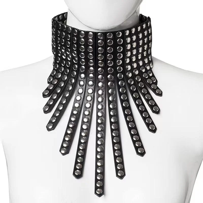 Unmissable Jewelry Discounts – Elevate Your Look For Less Women's Punk Rivets Faux Leather Choker Unmissable Jewelry Discounts – Elevate Your Look For Less Women's Punk Rivets Faux Leather Choker