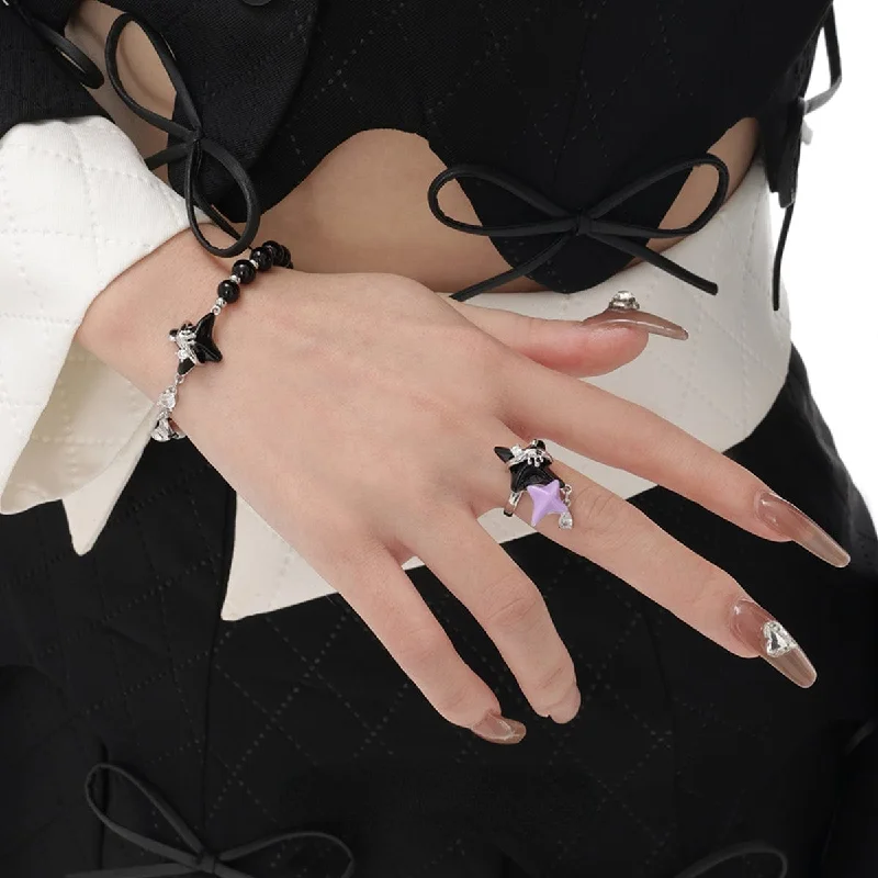 Seasonal Jewelry Deals – Elevate Your Style Women's Punk Star Elastic Bracelet