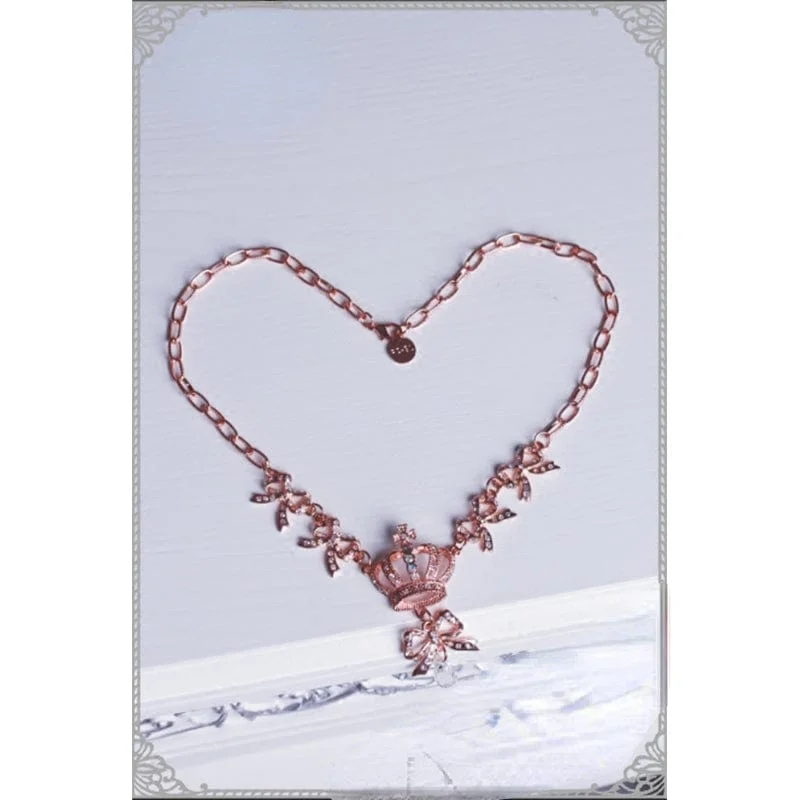 Affordable Elegance – Premium Jewelry At Special Prices Women's Steampunk Bowknot Crown Necklace Affordable Elegance – Premium Jewelry At Special Prices Women's Steampunk Bowknot Crown Necklace