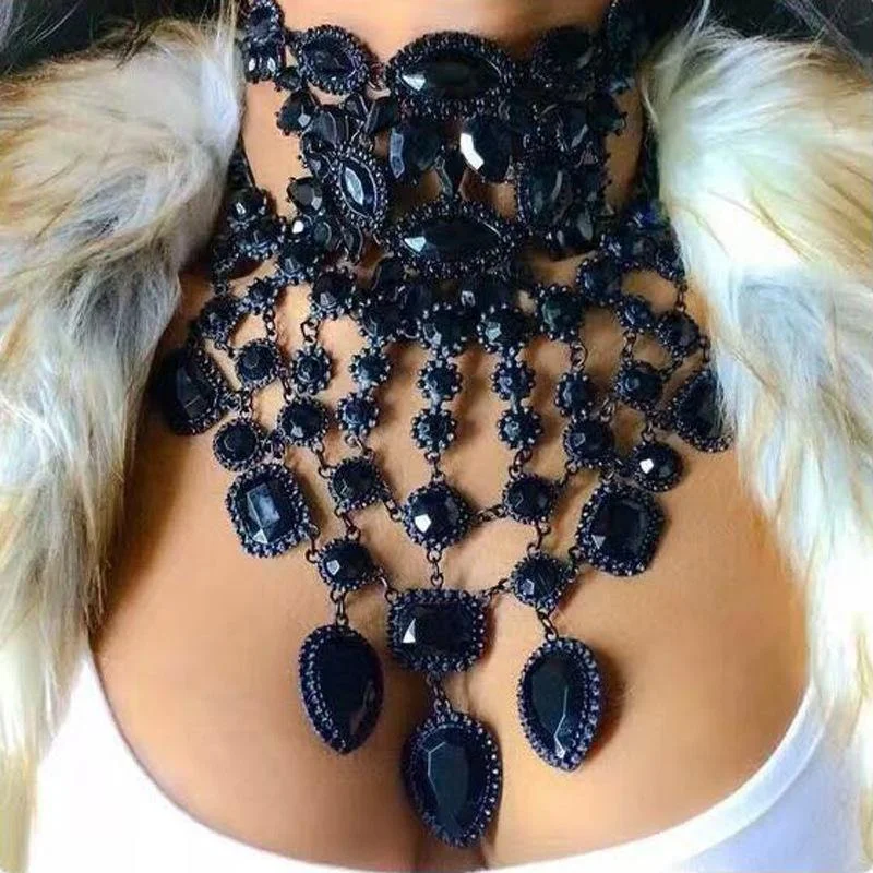Luxury Jewelry At Unbeatable Discounts New Rhinestone Chocker