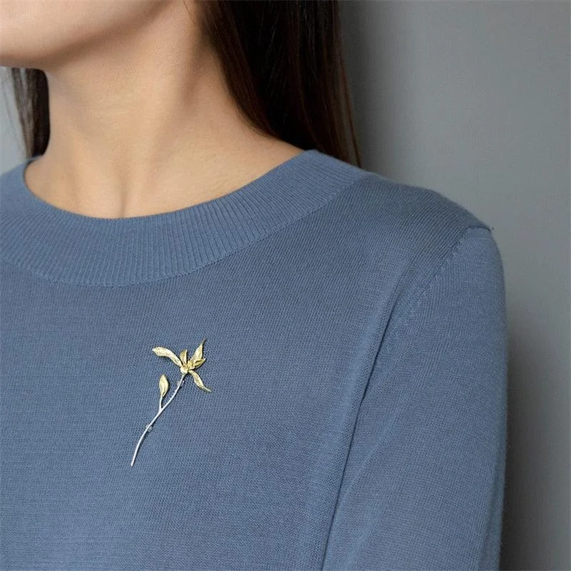 Best-Selling Jewelry Now Available At Special Deals Elegant 925 Sterling Silver Orchid Flower Brooch Pin Gift for Women Best-Selling Jewelry Now Available At Special Deals Elegant 925 Sterling Silver Orchid Flower Brooch Pin Gift for Women