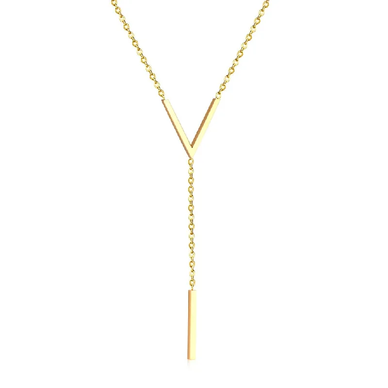 Discounted Jewelry For A Glamorous Look Choker Letter V Link Chain