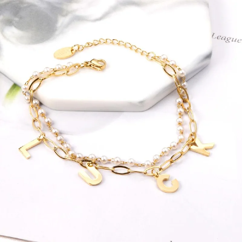 Don't Miss Our Biggest Jewelry Sale Of The Season Gold Color Luck Pendant Bracelet