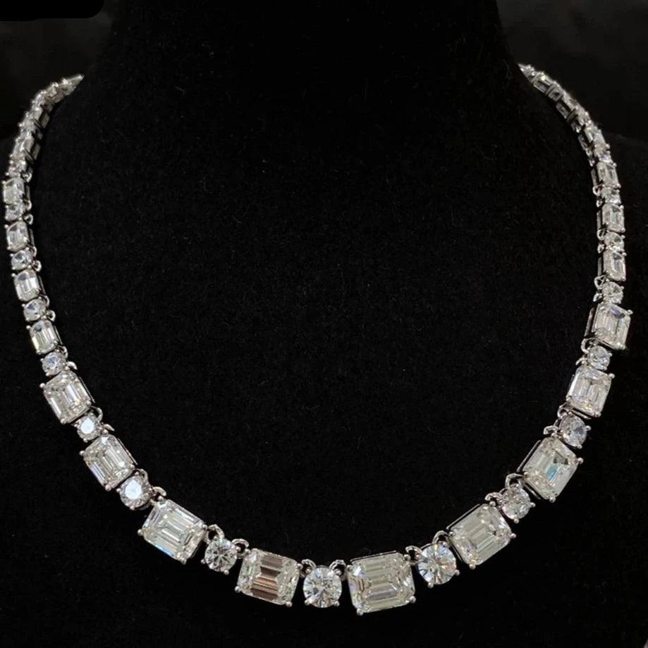 Clearance Sale On High-End Jewelry Collections Luxury 100% 925 Sterling Silver Necklace with Emerald Round Cut Lab Sapphire Gemstone for Women – Elegant Anniversary Jewelry Gift Clearance Sale On High-End Jewelry Collections Luxury 100% 925 Sterling Silver Necklace with Emerald Round Cut Lab Sapphire Gemstone for Women – Elegant Anniversary Jewelry Gift