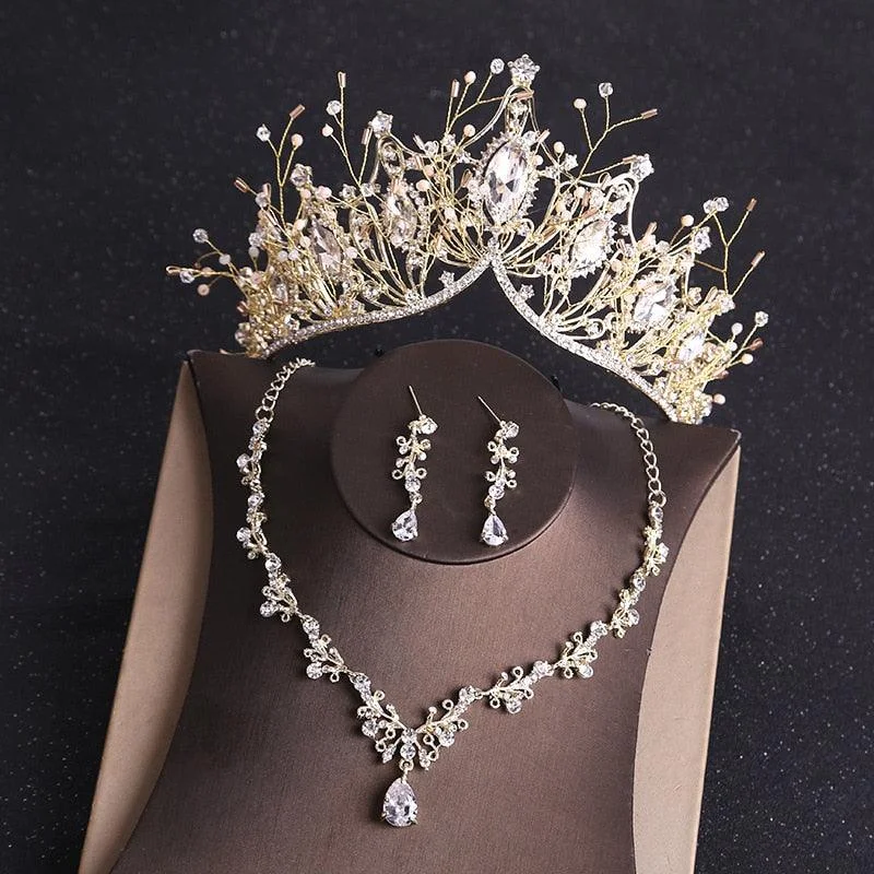 Exclusive Jewelry Discounts – Shop Now For Savings Luxury Bridal Jewelry Sets Rhinestone Crystal Gold Tiara Crown Earrings Necklace Exclusive Jewelry Discounts – Shop Now For Savings Luxury Bridal Jewelry Sets Rhinestone Crystal Gold Tiara Crown Earrings Necklace