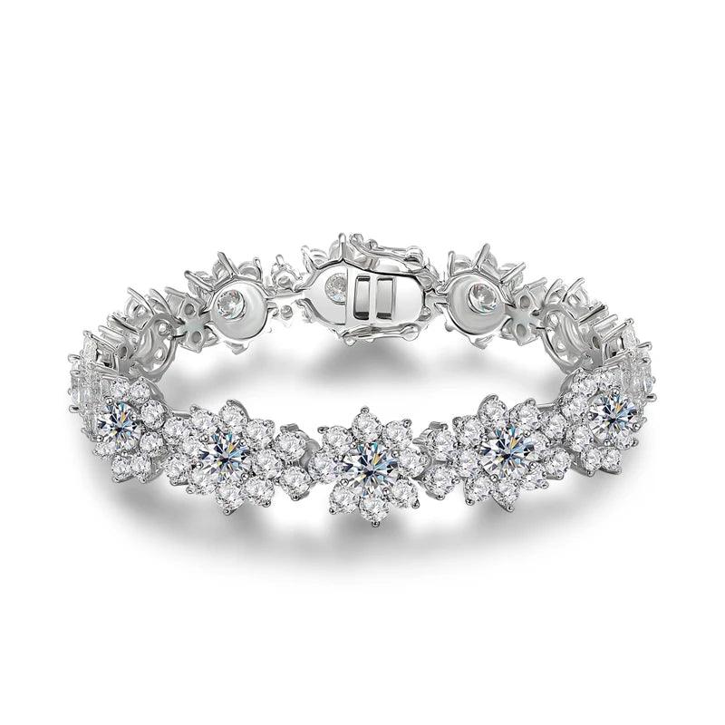 Exclusive Online Discounts On Stylish Jewelry 100% 925 Sterling Silver All Moissanite Bracelet 18.7-20.4cttw For Women Sunflowers Diamond Hand Chain Gift Fine Jewelry Exclusive Online Discounts On Stylish Jewelry 100% 925 Sterling Silver All Moissanite Bracelet 18.7-20.4cttw For Women Sunflowers Diamond Hand Chain Gift Fine Jewelry