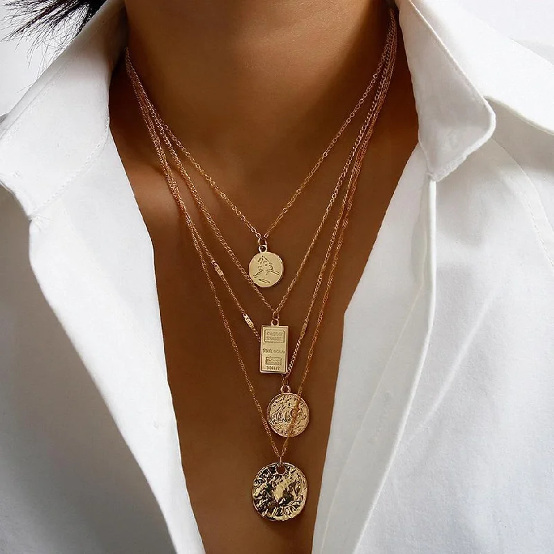 Exclusive Jewelry Offers – Shine For Less Punk Multi Layered Necklace