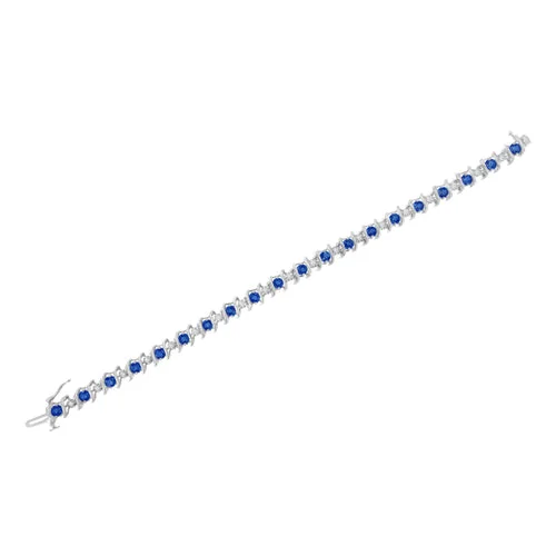 Affordable Gold-Plated Jewelry For Modern Fashion Sterling Silver Blue Sapphire and Diamond S-Link Affordable Gold-Plated Jewelry For Modern Fashion Sterling Silver Blue Sapphire and Diamond S-Link