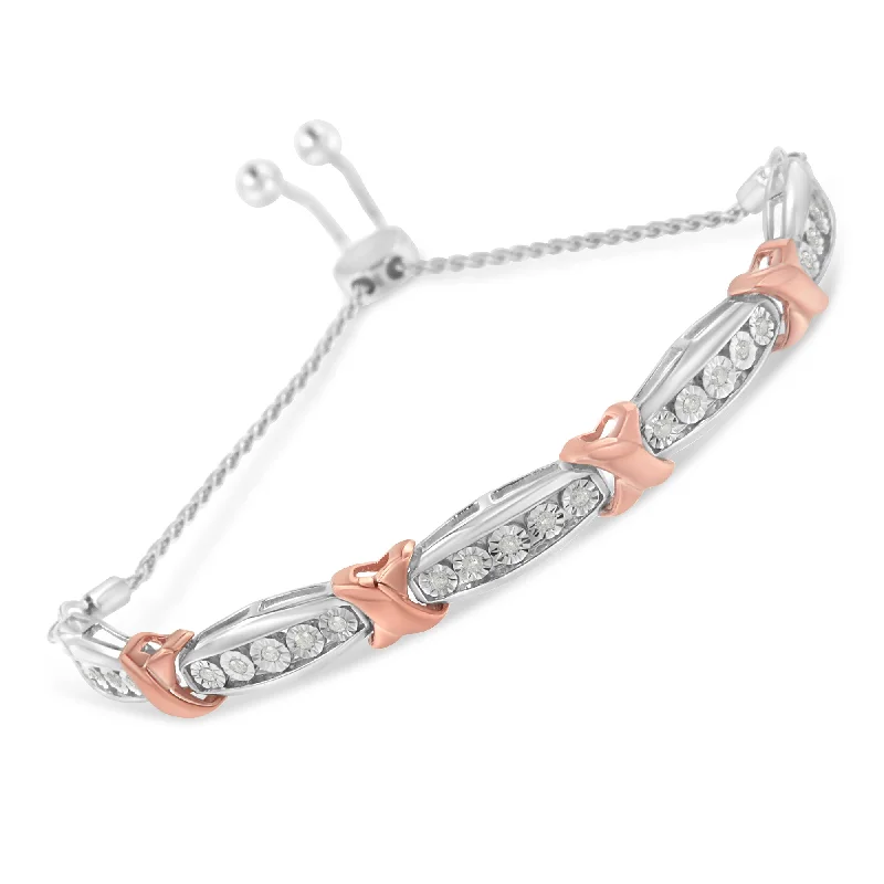 Sparkle In Style With Our Best Jewelry Deals Two-Toned Sterling Silver 1/4ct TDW Rose-Cut Sparkle In Style With Our Best Jewelry Deals Two-Toned Sterling Silver 1/4ct TDW Rose-Cut