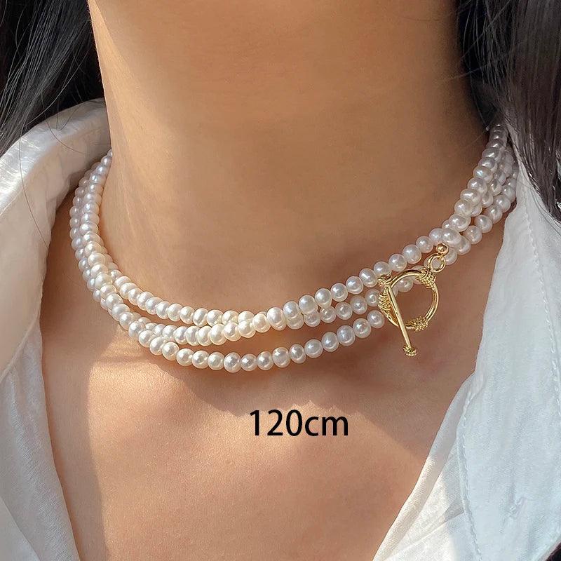 Shop Elegant Jewelry At Unbeatable Prices Women€™s Necklace - White Natural Freshwater Round Pearl Necklace for Weddings, Brides, or as a Gift (Sweater Chain Style) Shop Elegant Jewelry At Unbeatable Prices Women€™s Necklace - White Natural Freshwater Round Pearl Necklace for Weddings, Brides, or as a Gift (Sweater Chain Style)
