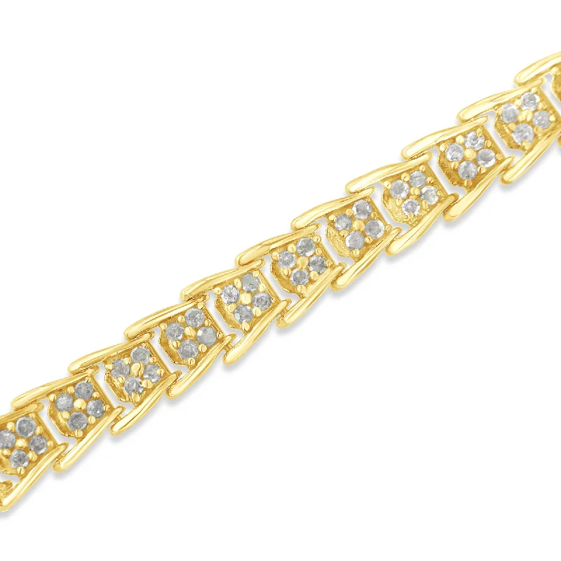 Your Perfect Accessory At The Perfect Price Yellow-Plated Sterling Silver 2 ct TDW Rose-Cut Your Perfect Accessory At The Perfect Price Yellow-Plated Sterling Silver 2 ct TDW Rose-Cut