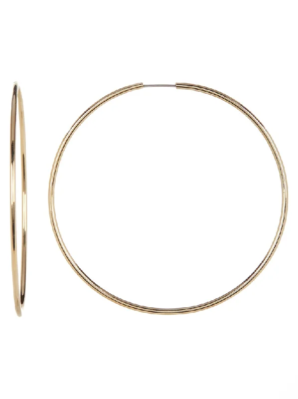 Stunning Jewelry At Even More Stunning Prices 2.7" Infinity Hoop Earrings-Gold