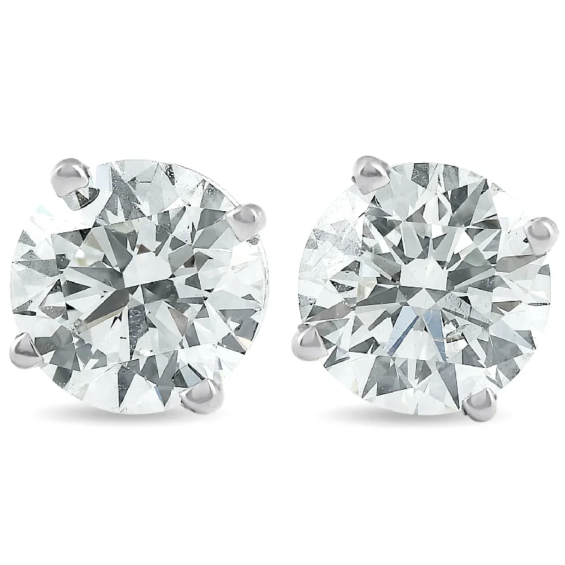 Jewelry Sale – Exclusive Styles At Lower Prices 2 Carat Round Lab Grown Diamond Studs 14K White Gold With Screw Backs