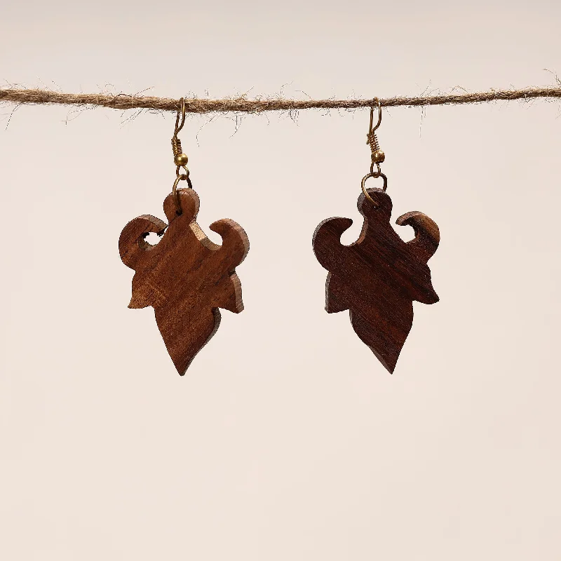 Shop Stylish Jewelry Now And Save Big Bijnor Hand Carved Sheesham Wood Earrings