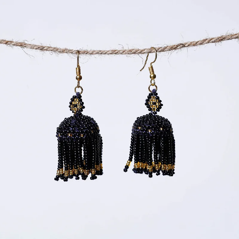 Grab Stylish Jewelry Before The Sale Ends Neemuch Handmade Beadwork Jhumki Earrings by Pushpa Harit
