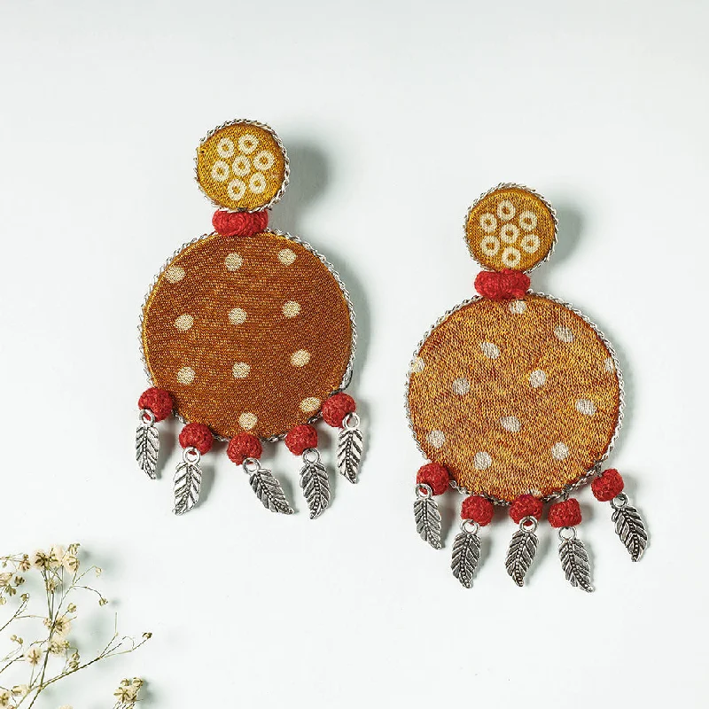 Shop Signature Jewelry Styles At Exclusive Prices Handcrafted Ajrakh Print Beadwork Earrings