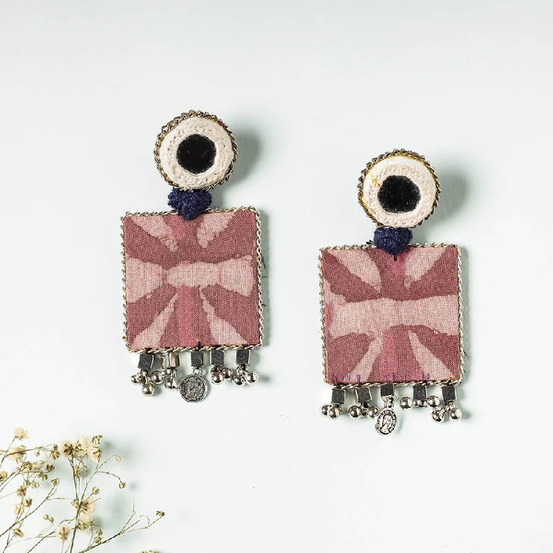 Sparkle On A Budget – Fine Jewelry For Less Handcrafted Ajrakh Print Bead & Mirror Work Earrings