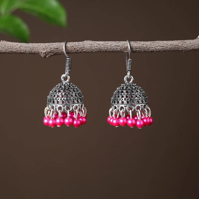 Elevate Your Outfit With Discounted Statement Jewelry Latika Handcrafted GS Beadwork Jhumki Earrings