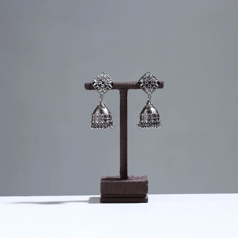 Must-Have Jewelry At Irresistible Discounts Antique Finish Oxidised German Silver Earrings 38