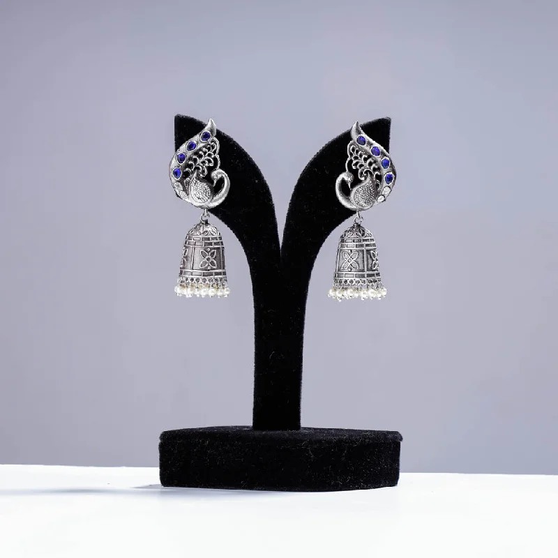 Shop Signature Jewelry Styles At Exclusive Prices Antique Silver Finish Oxidised Brass Base Jhumki Earrings