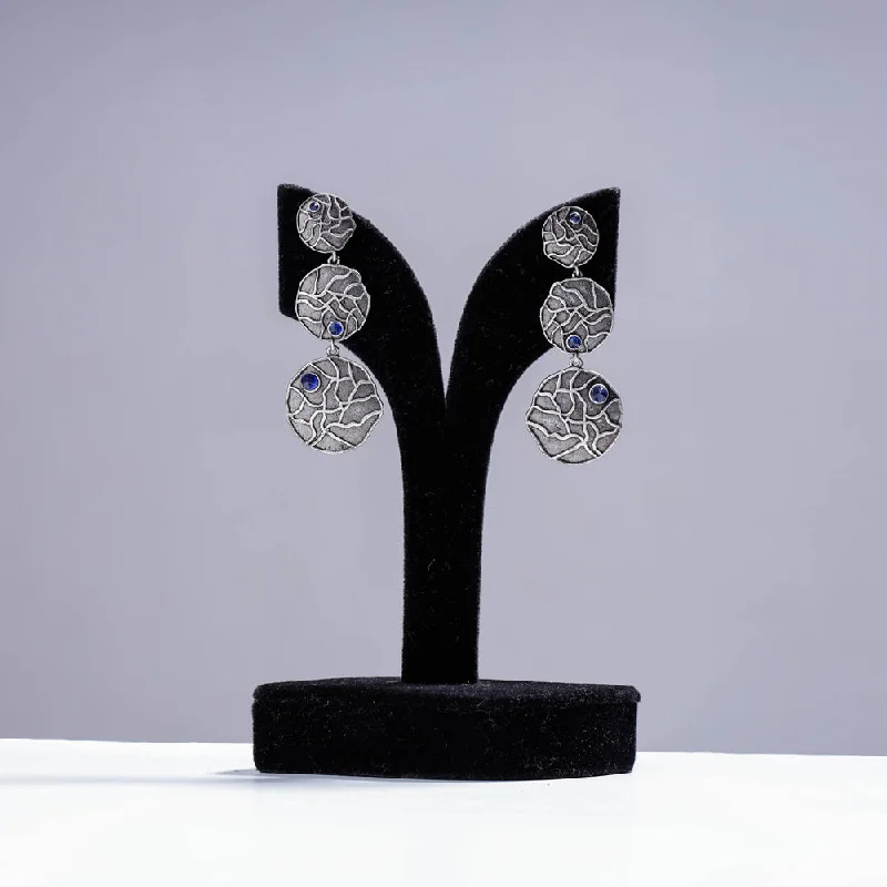 Timeless Elegance At Unbelievable Discounts Antique Silver Finish Oxidised Brass Base Earrings