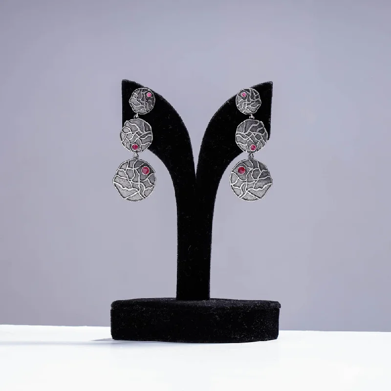 Must-Have Jewelry Pieces At Reduced Prices Antique Silver Finish Oxidised Brass Base Earrings