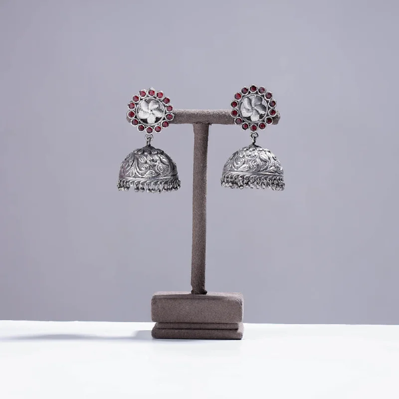 Unmissable Jewelry Discounts – Elevate Your Look For Less Antique Silver Finish Oxidised Brass Base Earrings