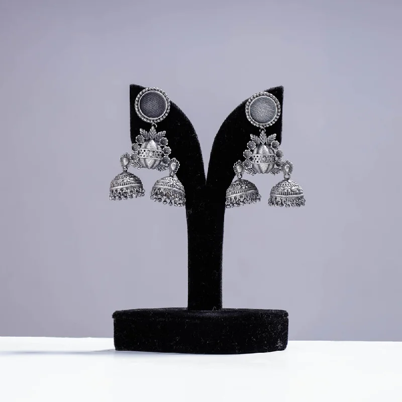Dazzling Deals On Necklaces, Bracelets, And More Antique Silver Finish Oxidised Brass Base Earrings