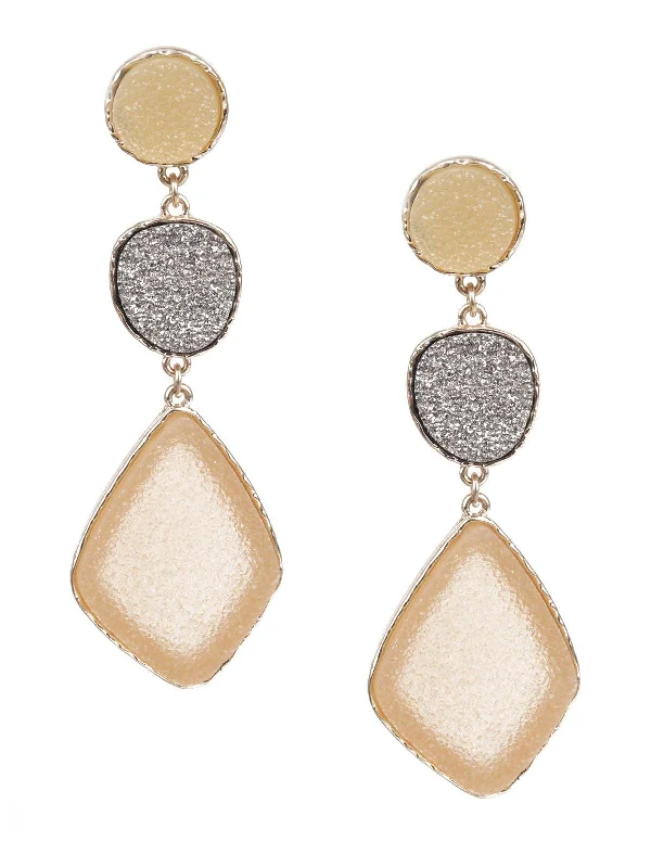 Chic And Stylish Jewelry At Exclusive Prices Odette Women Classy Gold Dangle Earrings