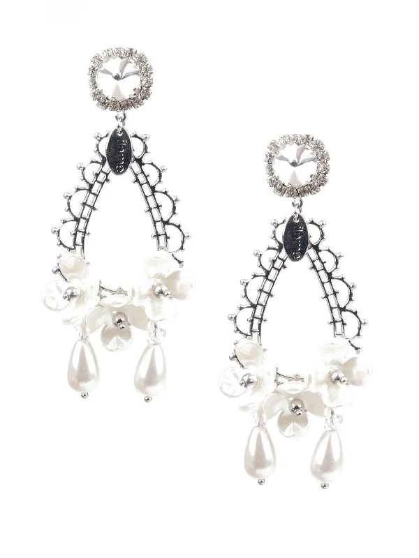 Make Every Moment Shine – Jewelry Discounts Available Odette Women Classy White Dangle Earrings