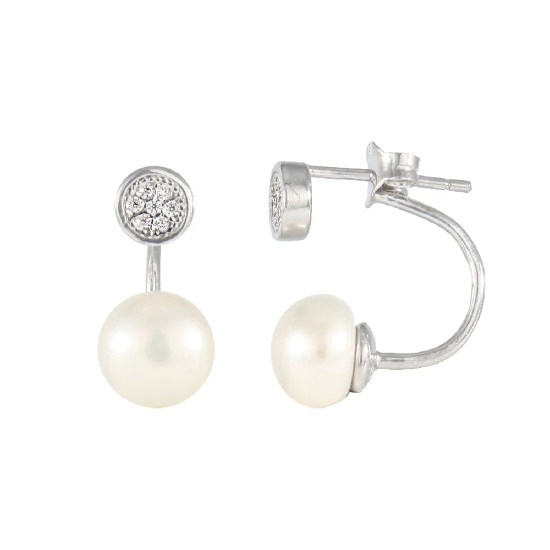 Sparkle For Less – Shop Jewelry Deals Now Sterling Silver 7-7.5mm Freshwater Pearl Earrings