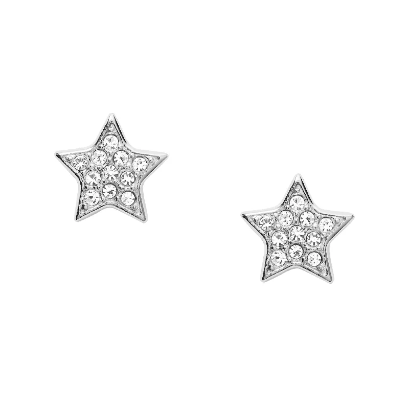The Jewelry Sale You've Been Waiting For Is Here Fossil Women's Silver Stainless Steel Earring
