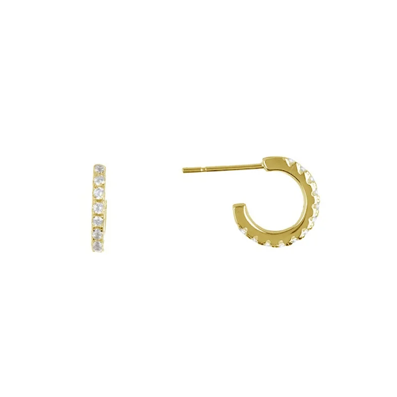 Elegant Jewelry, Exclusive Prices – Shop Now Adornia  Mini Hoop Huggies  gold