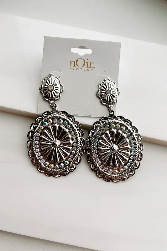 Jewelry Deals That Sparkle – Shop Today Southern Saturdays Iridescent Western Dangle Earrings (Silver)